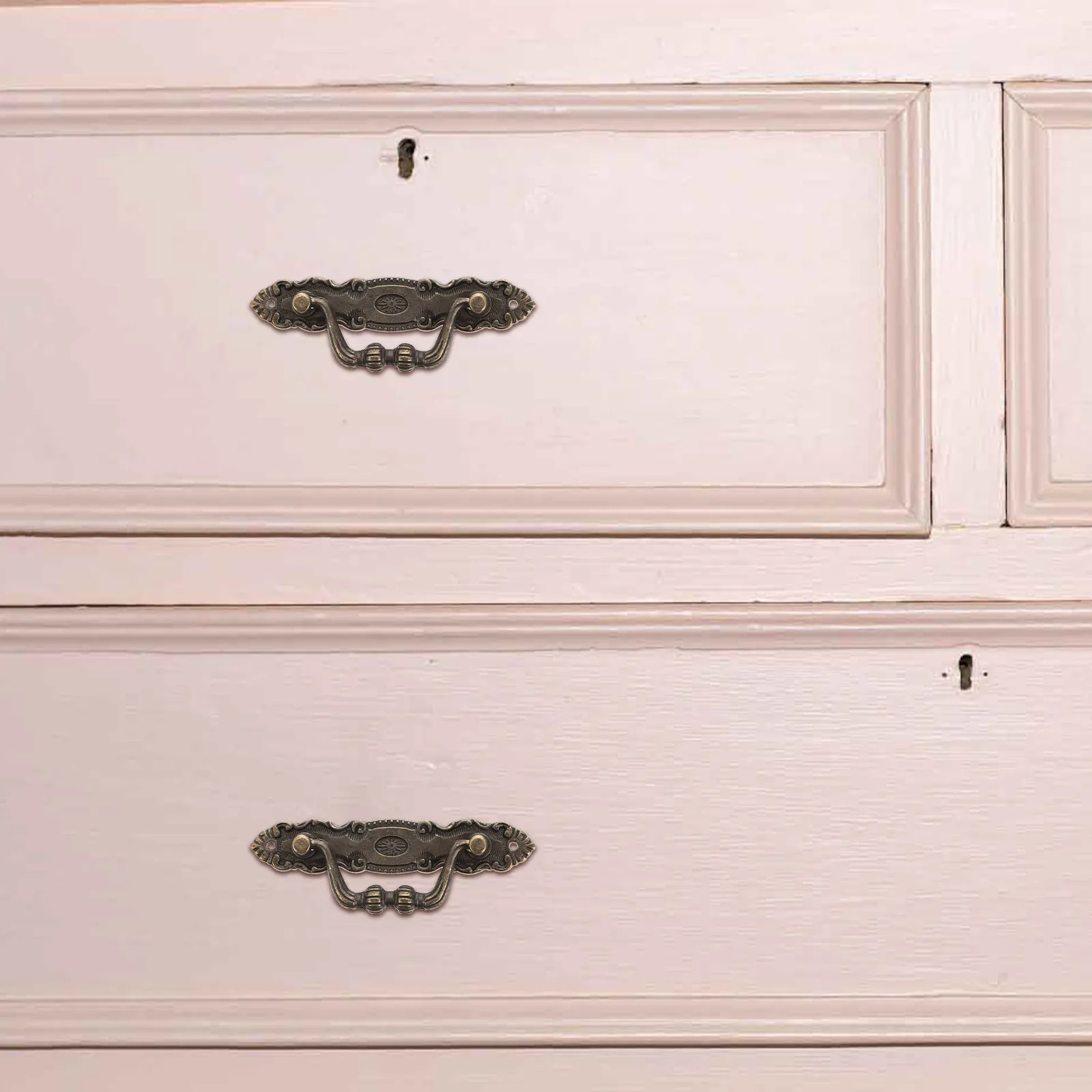 Zinc Alloy Cabinet Handles Vintage Style Easy Install Drawer Handles for Wardrobe Furniture Door Handle Door Opener