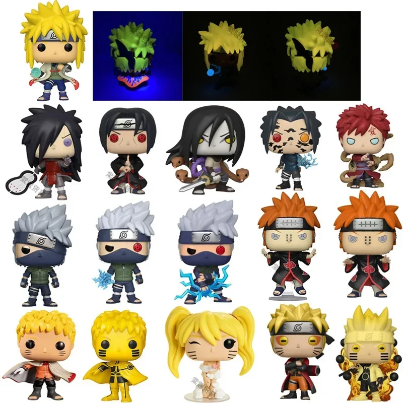 FUNKO POP NEW NARUTOs #932 Sasuke Uchina #698 Rock Lee #739 Pain #934 Action Figure Vinyl Collection Model Toys for Kids Gift