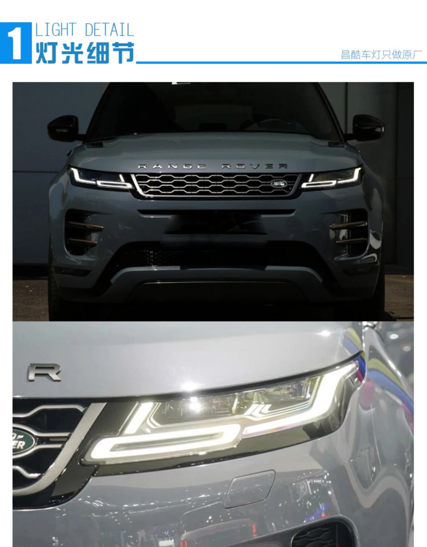 1pcs car bumper headlamp For Ranger headlight ALL IN LED 2019y headlamp for Land Rover Ranger fog light