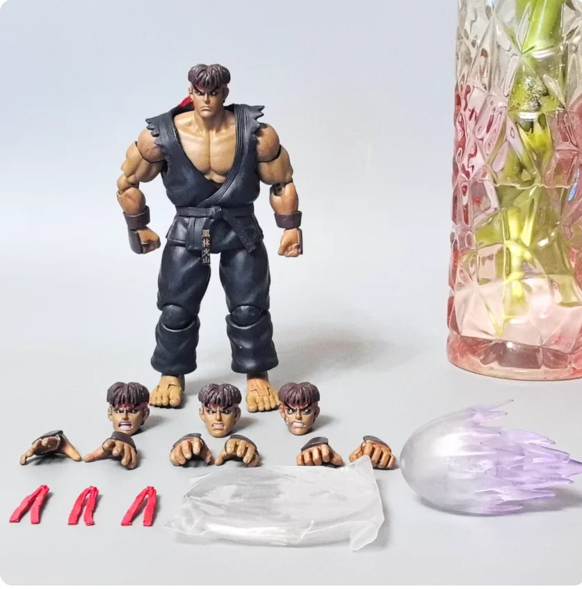 

Street Fighter II: The Final Challengers Ryu Anime Game Figure Guile/Ken Masters Action Figure Storm Collectibles Model Doll Toy