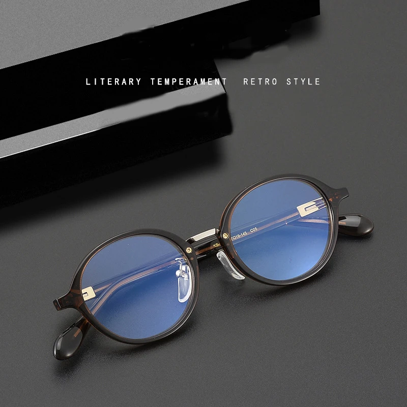 

KS-116 Retro Oval Eyeglasses Frames for Men Acetate Optical Eyeglasses Myopia Reading Women Prescription High Quality Eyewear