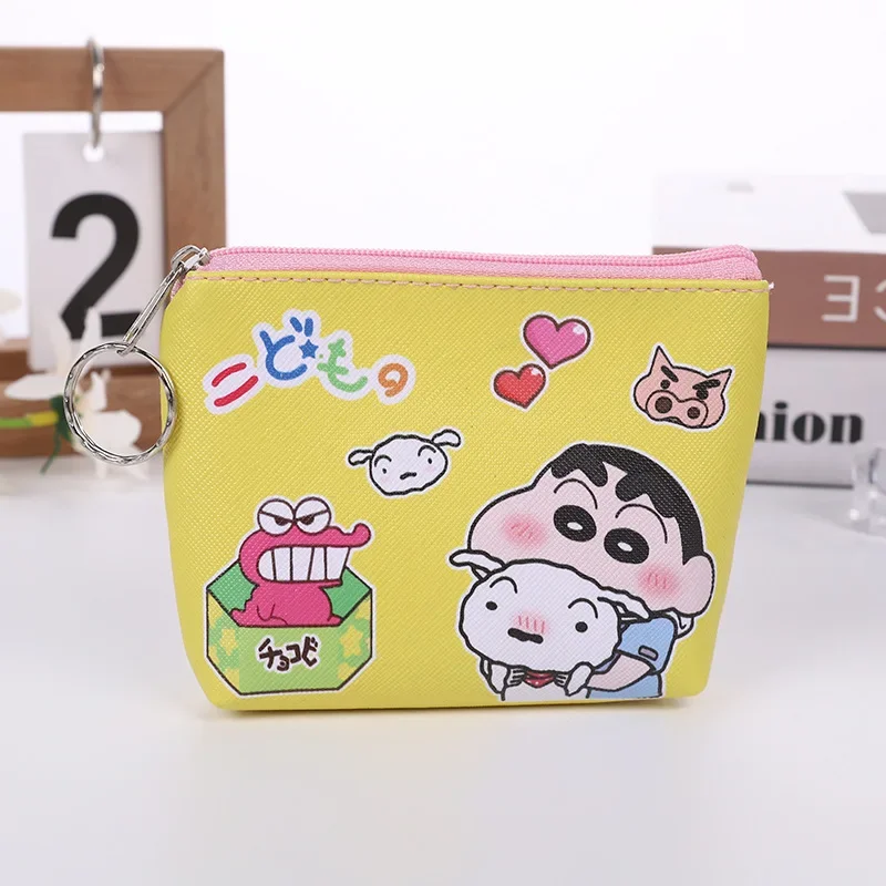 3 zufällig ausgewählte neue Crayon Shin-chan Cartoon-Taschen, Geldbörsen, einfache Brieftaschen für Männer und Frauen, Studenten, schnelle Lieferung – Detail 13