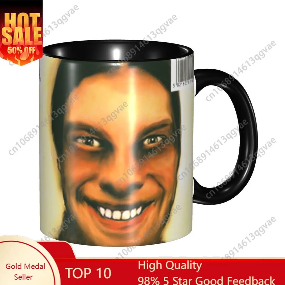 

DIY Aphex Twin Ceramic Mugs Custom British Electronic Music Artist Coffee Cups Creative Present