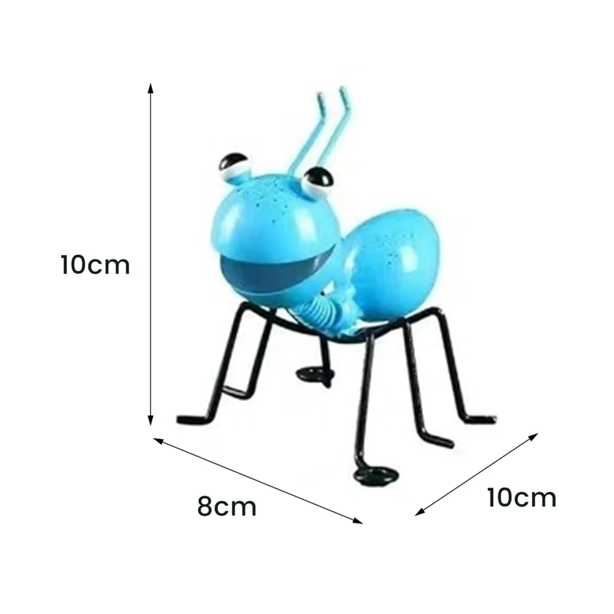 A71P 2 قطعة حديقة النمل الفن الحلي المعدنية النمل ديكورات جدرانية الحديد الفن في الهواء الطلق حديقة النحت حلية الحرف اليدوية #4