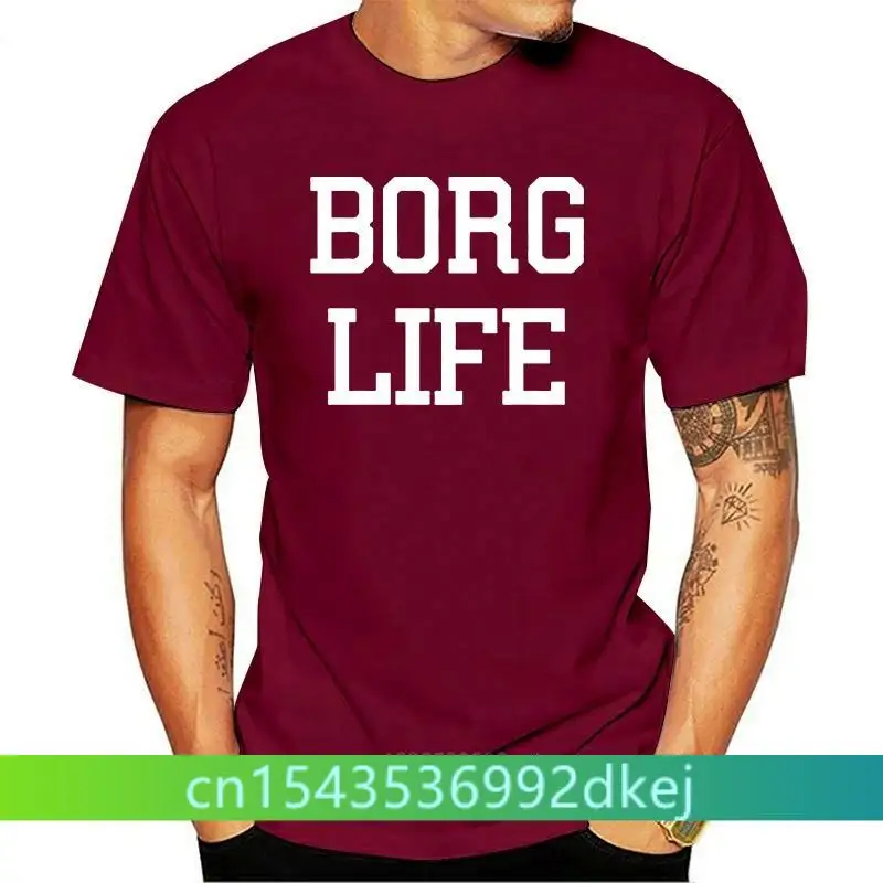 2019 Summer Fashion Creative Graphic T Shirt 100% Cotton BORG LIFE T SHIRT