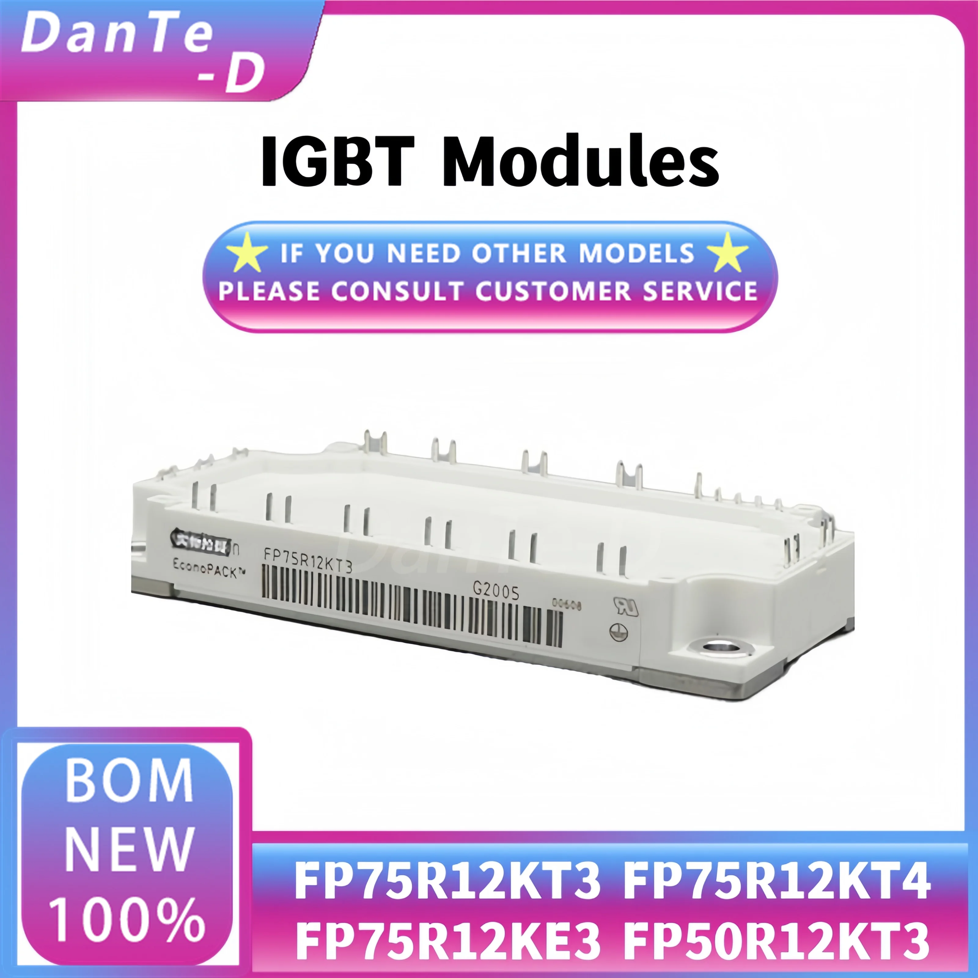 FP75R12KT3 FP75R12KT4 FP75R12KE3 FP50R12KT3 IGBT Module