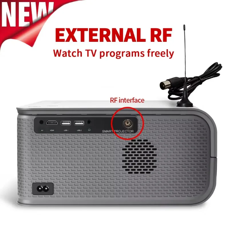 Support ISDB-T 700 ANSI Lumen Proyector Full HD 1080P WiFi Digital TV Projector