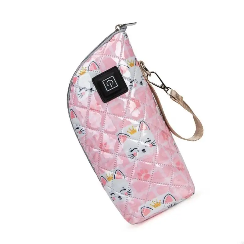 قابل للتعديل زجاجة الحليب معزول كم حالة حقيبة تسخين حليب الأم USB شحن غطاء سخان للسفر اليومي في الهواء الطلق L8RB #5