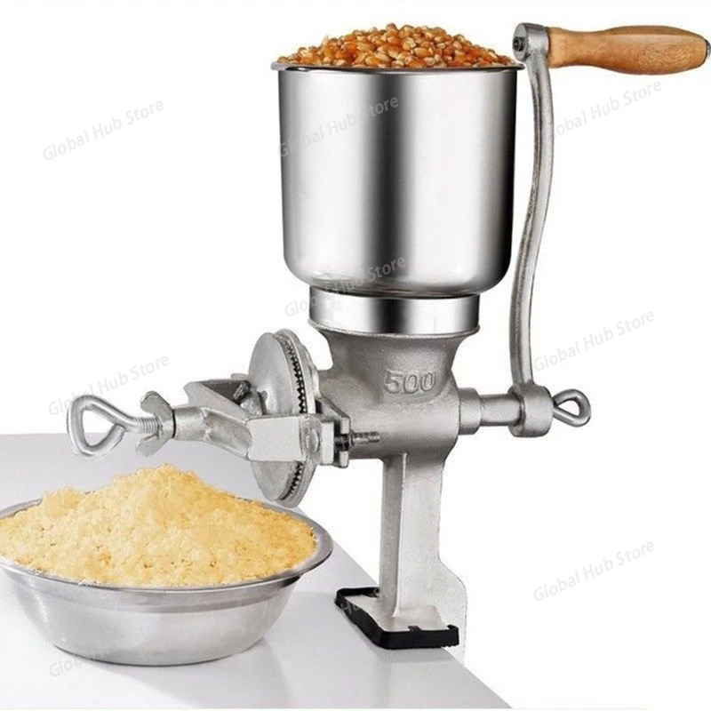 

Manual hand home large walnut peanut corn flour mill tinned iron mill grain grinder herbs grinding machine spice grinder