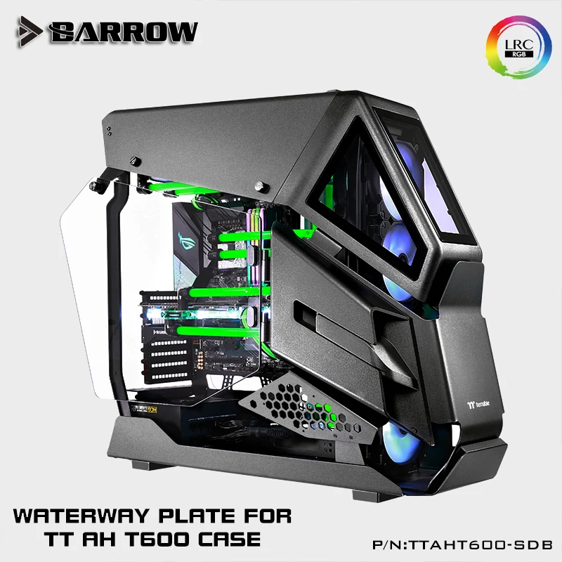 Barrow TTAHT600-SDB PC Water Cooling Distro Plate For TT AHT600 Dynamic Chassis Waterway Board Deflector 5V MB SYNC