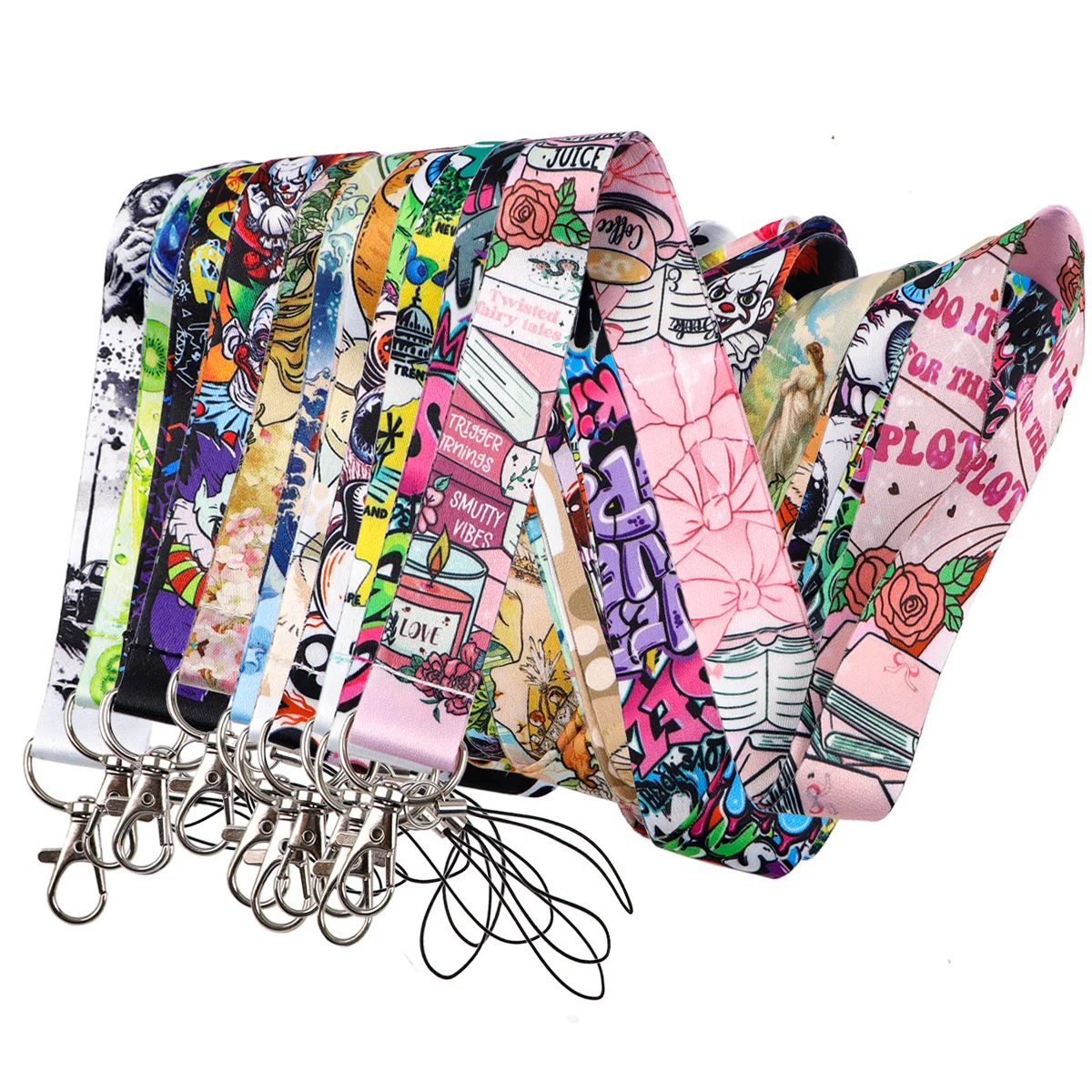 Chaveiro colorido com alça de grafite, cordão para fotógrafos, para carros, motocicletas, corda anti-perda, acessórios de moda, presente para amigo