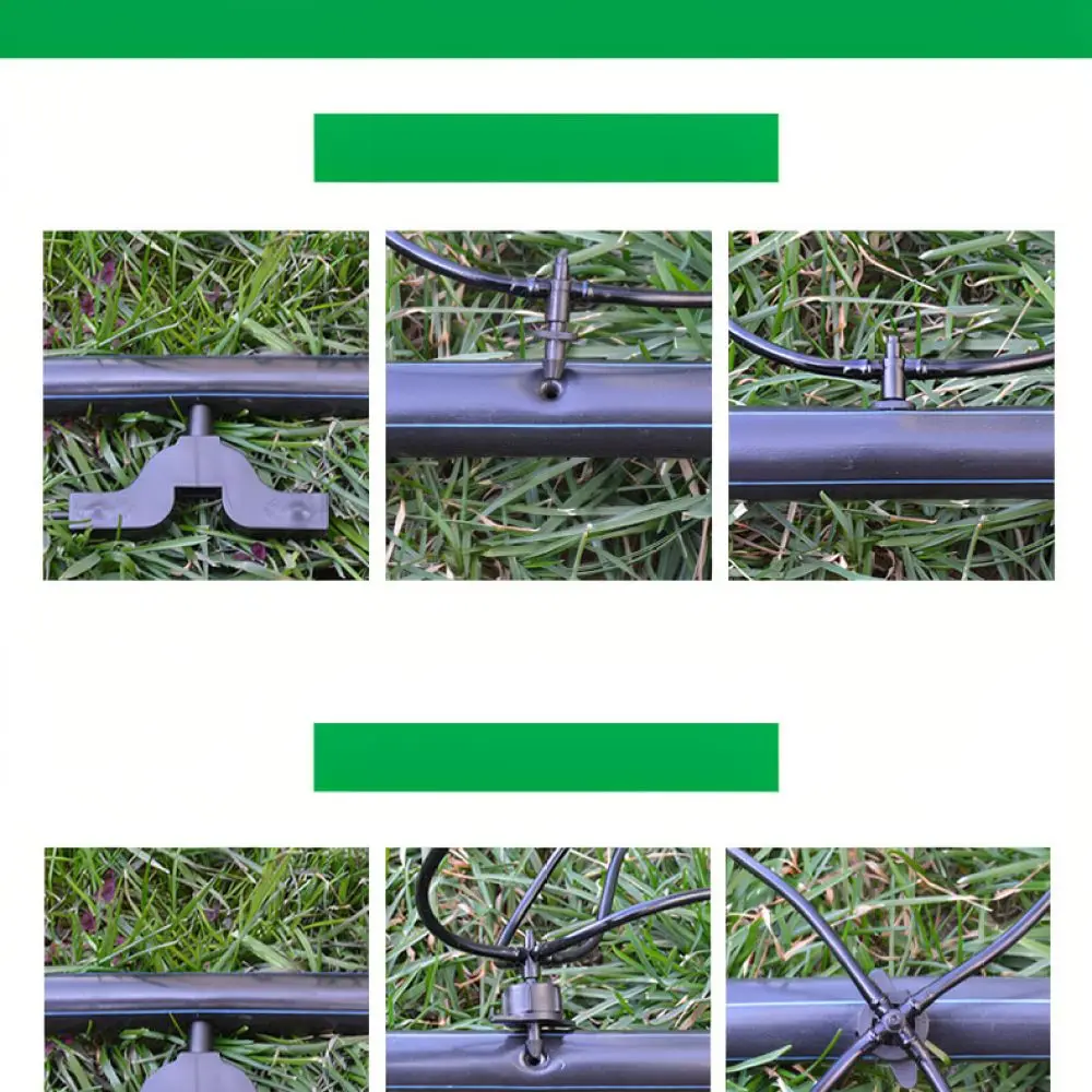 Irrigation Dripper System For Greenhouse Garden Watering Flow Regulator Emitter Connector Potted Plants