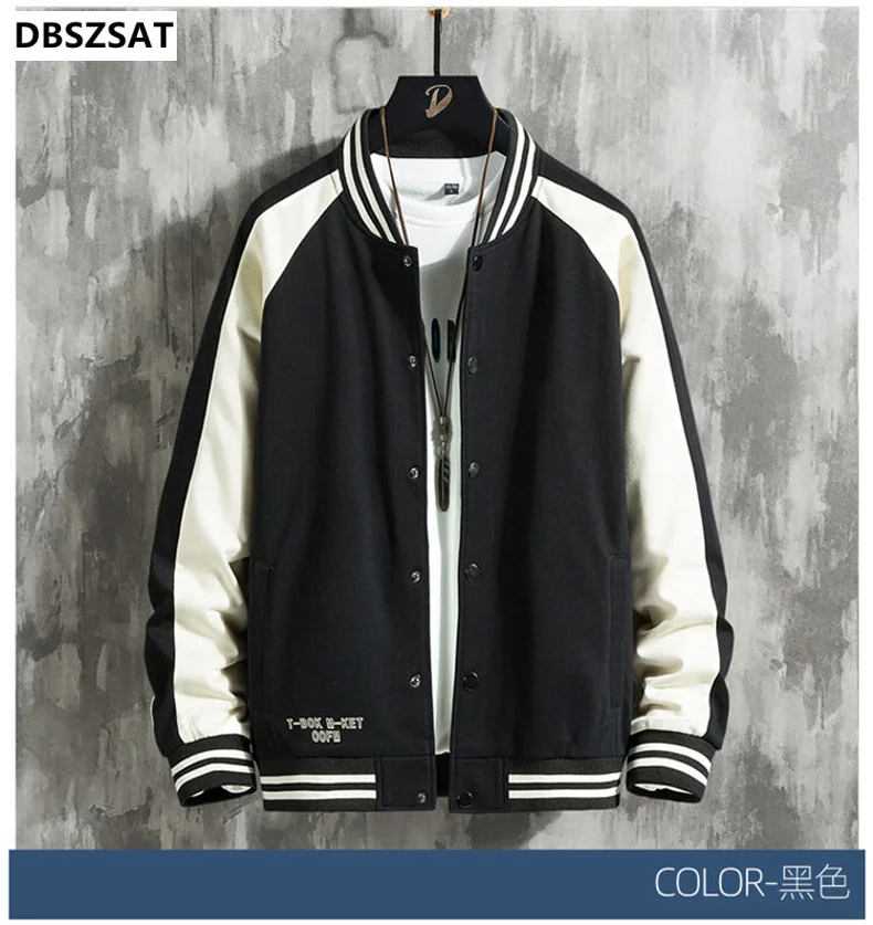 

Spring Autumn Men's Jacket Streetwear Fashion Big Pockets Solid Cotton Army Green Black Cargo Outwear Work Coat Plus Size 8XL