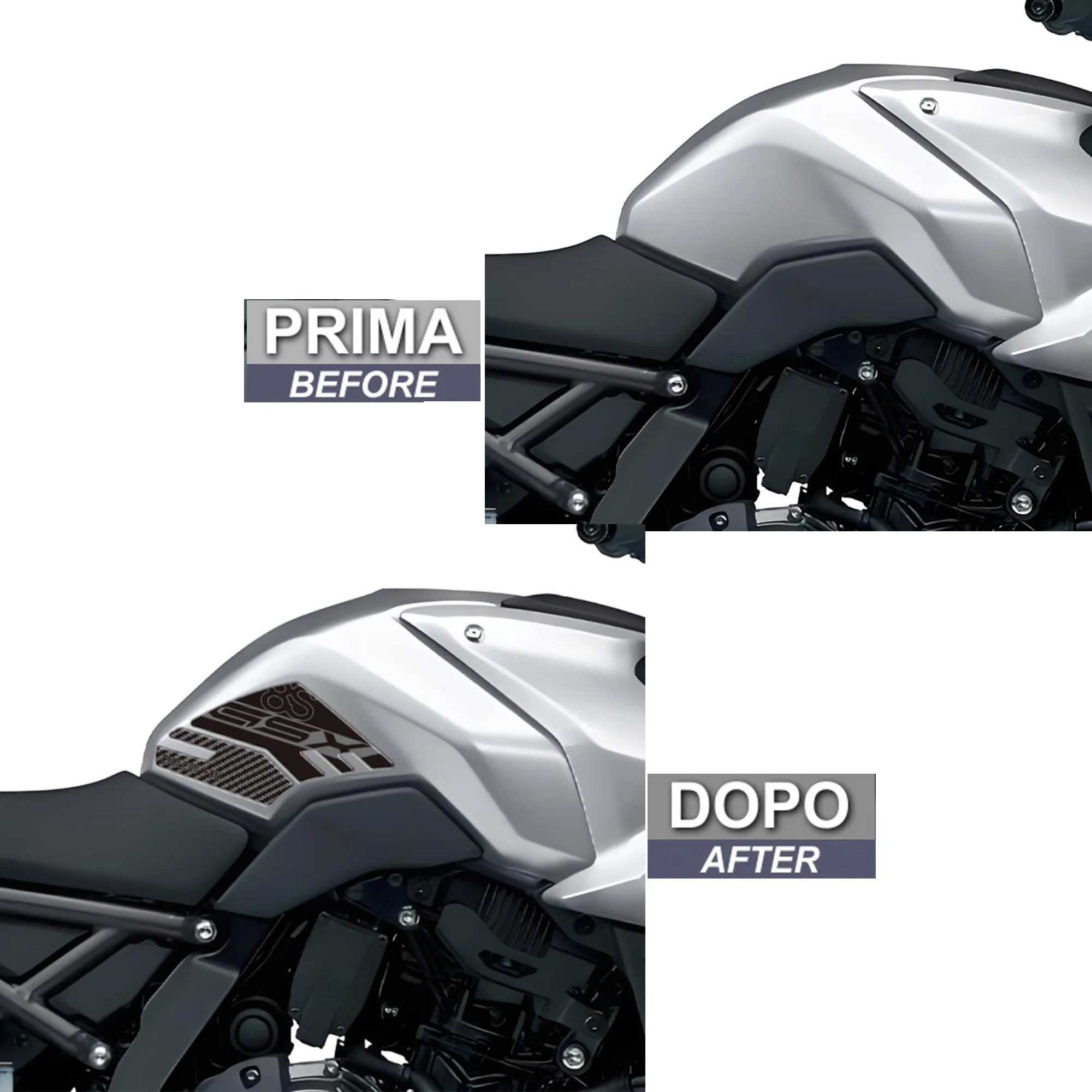 Motorcycle Tank Knee Pad Grips Stickers Decals Protector Gas Fuel Oil Kit For Suzuki GSX-8S GSX8S GSX 8S 800 2023 2024