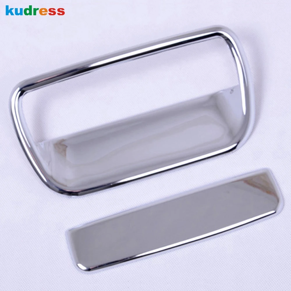 For Nissan March Micra 2011 2012 ABS Chrome Car Rear Trunk Handle Bowl Cup Cover Trim Decoration Exterior Accessories