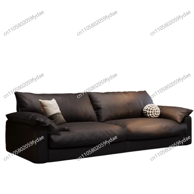 Designer European Living Room Sofas Luxury Black Modern Armchair Sofas Lounges Leather Nordic Furniture