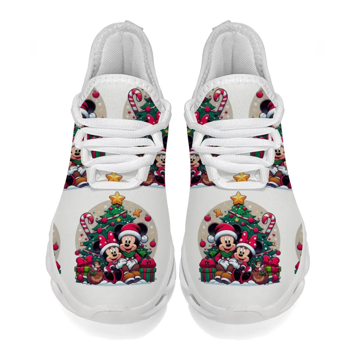 

Кроссовки для детей, модная обувь с Микки Маусом, рождественские легкие повседневные кроссовки, детская прогулочная теннисная школьная обувь