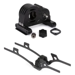 Metal CNC Gearbox for 1/10 RC Crawler Car Low Center Frame LCG Chassis Prefixal Transmission Motor SCX10 Update Parts