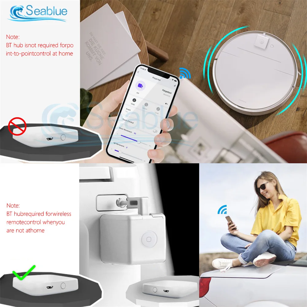 Tuya Fingerbot Button Pusher New Bluetooth finger robot Smart Life App automatic switch Voice Control Alexa Google Home