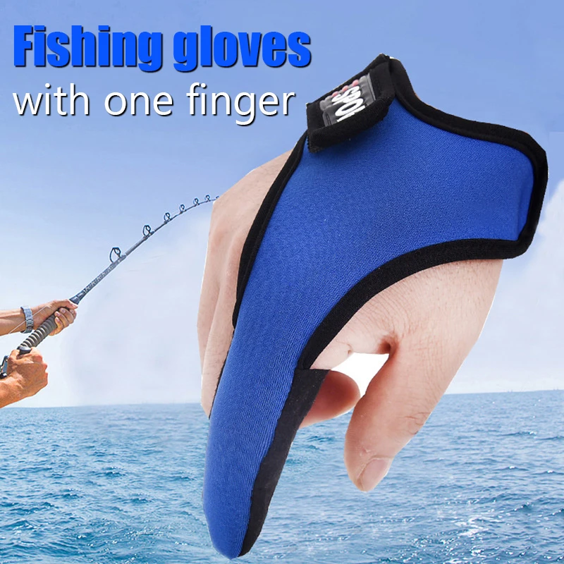 Fishing Single Finger Gloves Breathable Comfortable Line Control Gloves Outdoor Lua Fishing Gloves