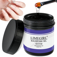 LIMEGIRL Builder Nail Gel 150g 4Colors Nail Extension Gel Strengthen for Manicure Art DIY and Acrylic for Gem Bead Design Curing