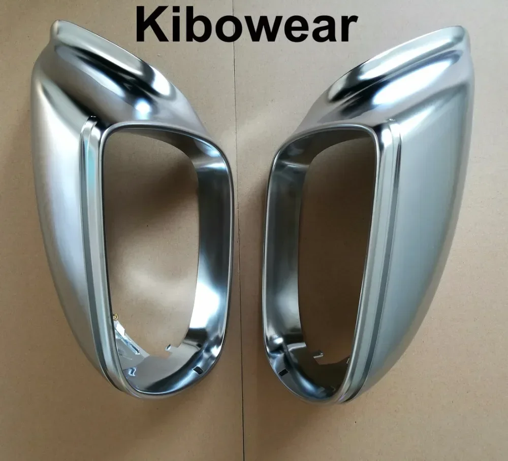 Kibowear for Audi Q5 8R Q7 4L SQ5 Chrome Side Mirror Cover Caps 2009 2010 2011 2012 2013 2014 2015 2016 Silver Matte