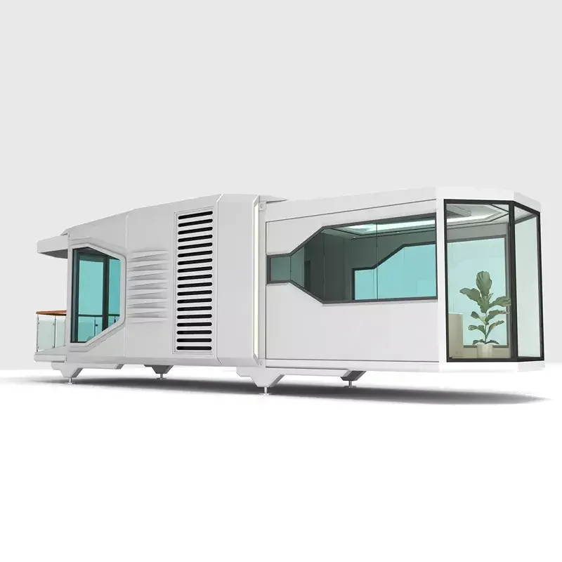 Casa container prefabbricata, modulo casa capsula spaziale, design moderno personalizzato capsula tenda per dormire costruita in fabbrica homestay