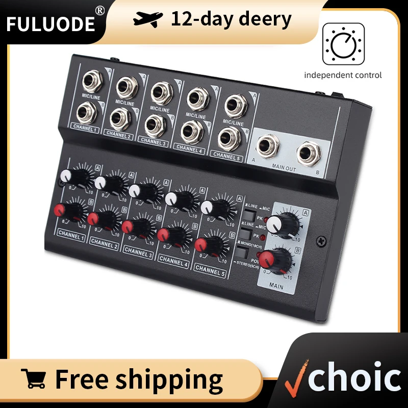 

Аудиоконсоль, 10-канальный цифровой аудиомикшер, стерео караоке, микшерная консоль для прямой трансляции для семьи, КТВ, кампуса, речевой встречи