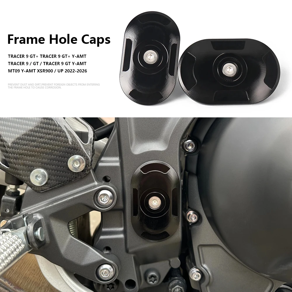 

Frame Hole Cover Caps Plug Decorative Frame Cap Set For YAMAHA MT 09 SP MT-09 Tracer 9 Tracer9 GT XSR900 XSR 900 UP 2022-2026