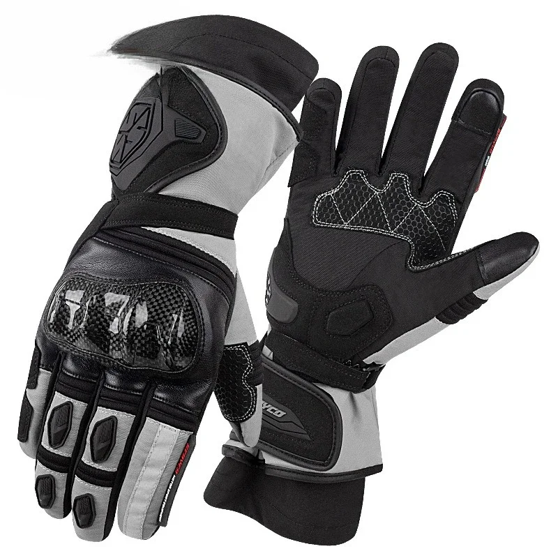 Motorcycle, motorcycle, travel, knight gloves, warm in autumn and winter, riding locomotive, anti-drop racing car, waterproof