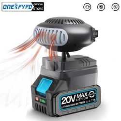 Lithium Electric Power Warm Air Blower Fan Heater Hot&Cold Wind Dual Mode Car Heater Warm Air Blower for 18V Lithium-Ion Battery