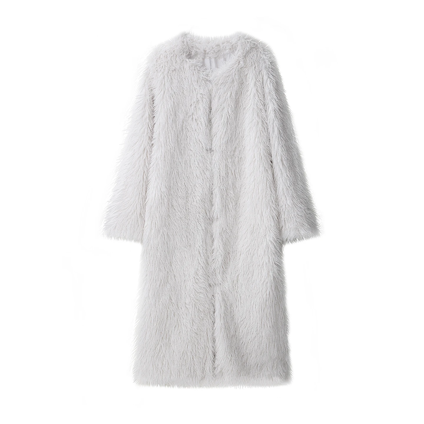 

Ele Long Lazy Fur Leather Coat Women's Sle Inteated Outerwear Z Brand Autumn 2025 Collection New Arrival