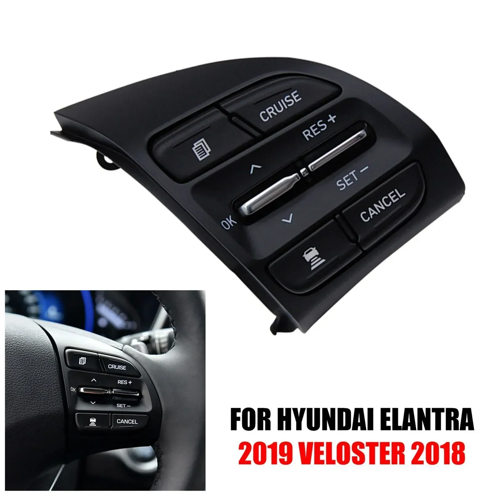 

1 шт. для Hyundai Veloster Elantra Lafesta, автомобильная многофункциональная кнопка управления рулевым колесом, часть 96720-J1200 96720J12004X