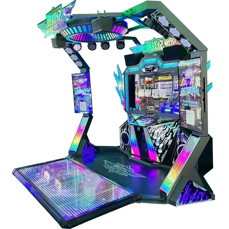 Coin-operated 3D somatosensory dance simulator game machine arcade dance game machine