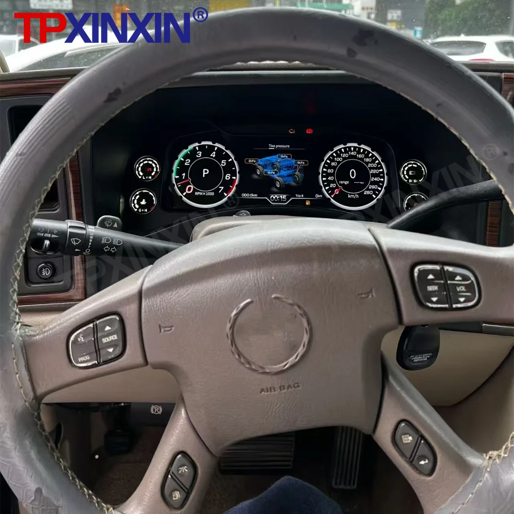 

Car Digital Cluster For Cadillac Escalade 2003-2006 LCD Speedometer Dashboard Screen Instrument Virtual Cockpit Meter Head Unit