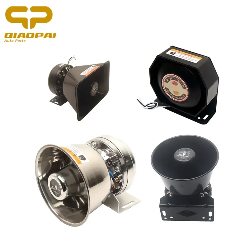

Universal Car Speaker 400W Alarm Tone Loudspeaker 12V Warning Sound Horn 200W Vehicle Police Siren Voice Trumpet Electron horn