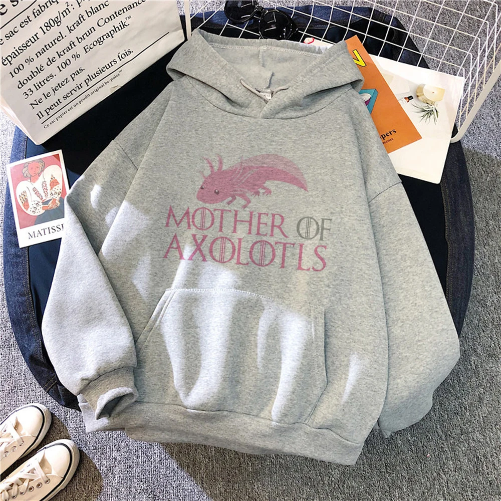 Ajolote Axolotl Hoodies Vrouwen Koreaanse Stijl Anime Streetwear Trui Vrouwelijke Koreaanse Stijl Trekt