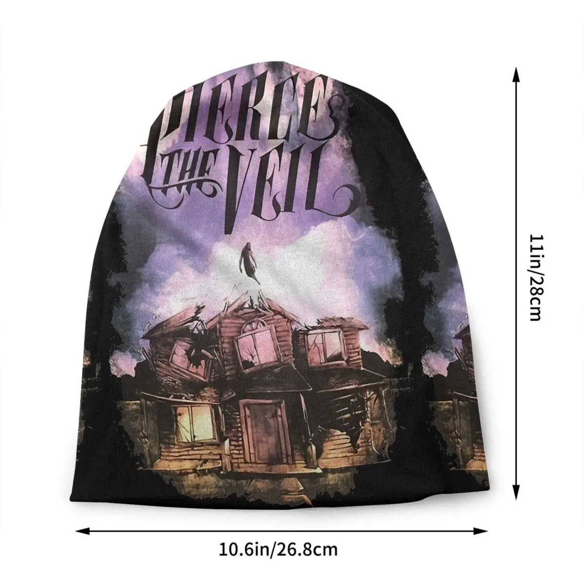Custom Hot Rock Music P-Pierces The V-Veils Skullies Beanies Caps Winter Warm Knitting Hat Women Men Cool  Bonnet Hats Ski Cap