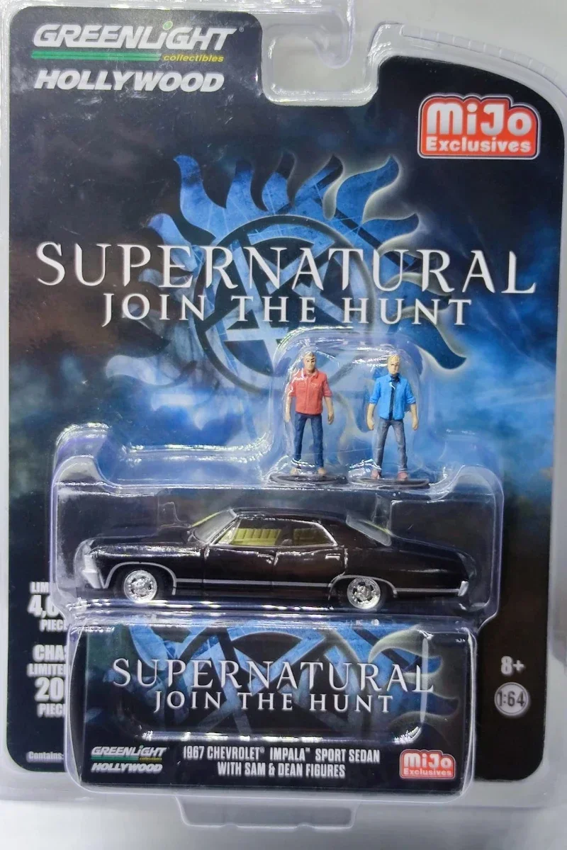 Modello 1:64 Supernatural 1967 Chevrolet Impala Sport Berlina Pressofuso In Lega di Metallo Modello di Auto Giocattoli Per I Bambini Collezione Regalo