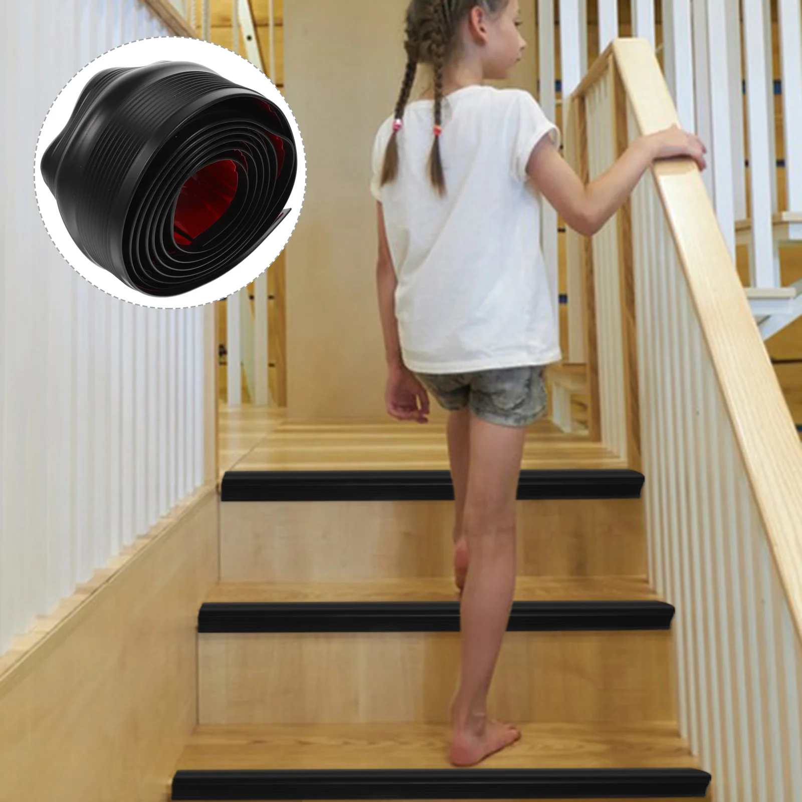 Anti-slip Mat for Stairs Seal Tape Door Stop Floor Stoppers Car Decor Step Strips Staircase Tapes Transition and Accessories