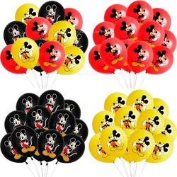 12Pcs/24Pcs 12inch Mickey Mouse Latex Balloon For Birthday Baby Shower Red Black Balloons Party Decorations Classic Toys