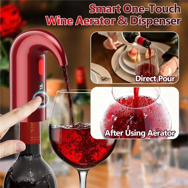 LICE-Electric Wine Aerator&Dispenser,1-Touch Instant Aeration