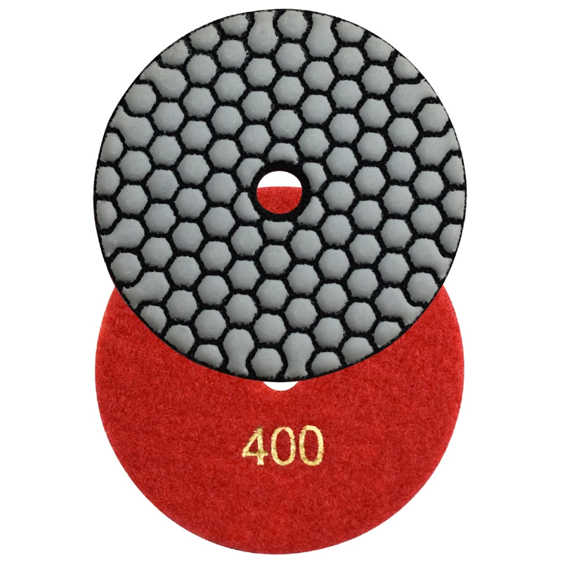 3/4/5Inch Dry Diamond Polishing Pads 80mm 100mm 125mm Buffer Disc for Sanding Granite Marble Concrete Stone Pack of 7