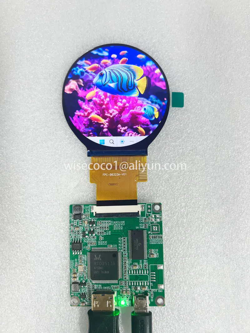 Wisecoco 2.1 Inch 480x480 Ronde LCD-scherm Cirkel Display SPI RGB Interface Control Board Voor Smart Home Robot ogen Project