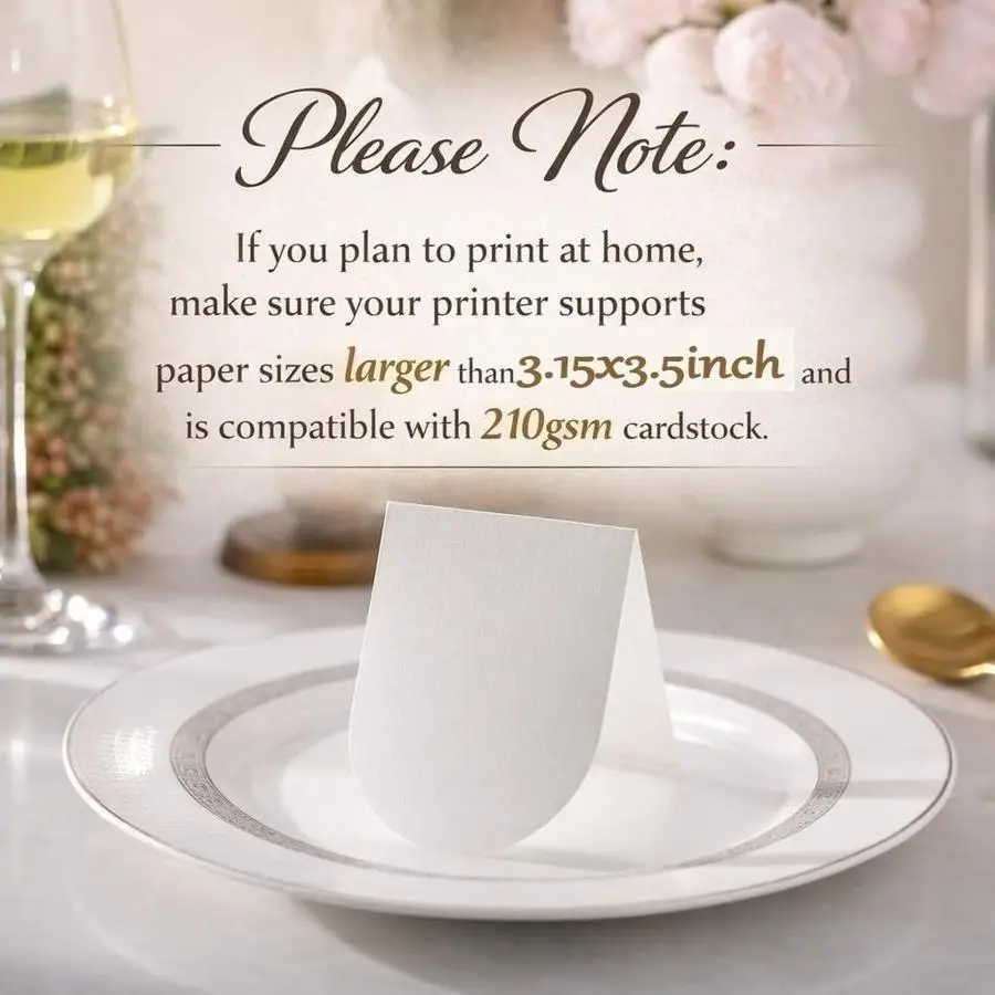 1/5/10/20/50/100pcs s/s Arch Place Cards Suitable for Dinner Parties, Weddings, Events - Matte Table Name Cards with Arch, Numbe