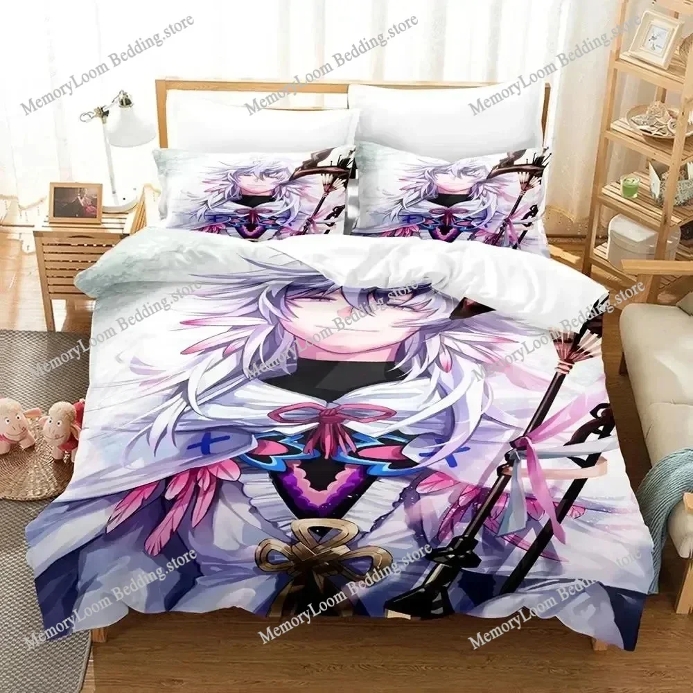 Anime Fate Grand Order Merlin Bedding Set Duvet Cover Bed Set Quilt Cover Pillowcase Comforter king Queen Size Boys Adult