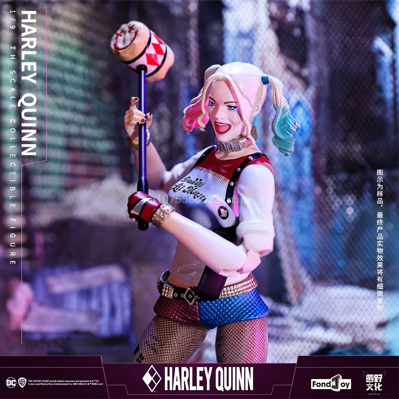 Harley Quinn Figure Fondjoy Original Dc Justice League Anime Figurine 1:9 Scale Movie Peripheral Action Figure Collection Gifts