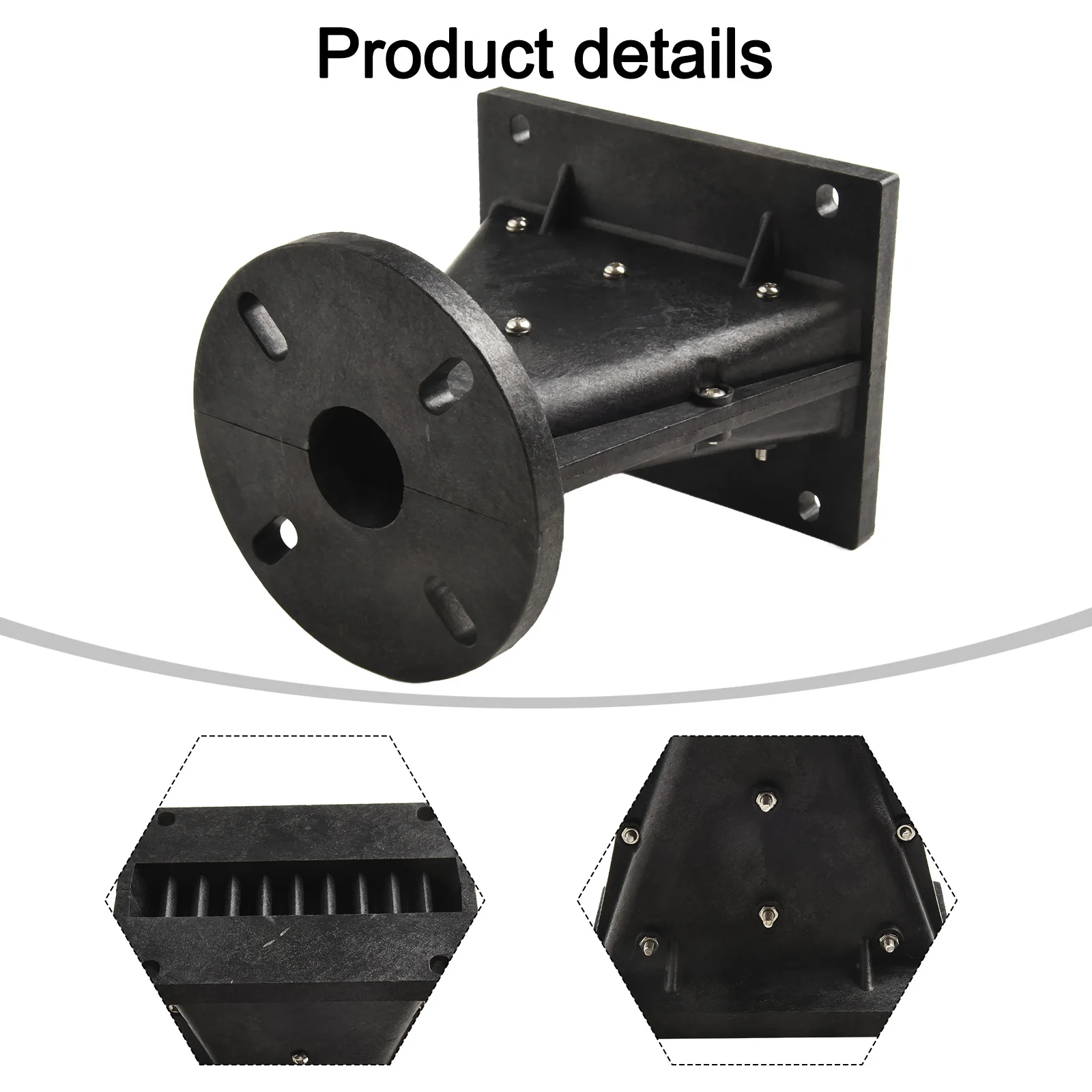 Compression Driver Mount Line Array Tweeter Black Color Compact Size Plastic Construction Mounting Application