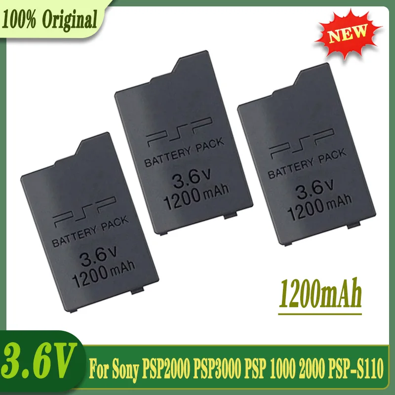 

100% Original 3.6V1200mAh Replacement Battery for Sony PSP2000 PSP3000 PSP 1000 2000 PSP-S110 PlayStation Portable Gamepad