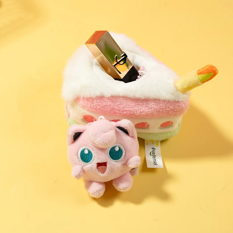 포켓몬 스위트 드림 케이크 플러시 귀여운 키체인 피카츄 이브이 고스트 겐가르 미아우스 부데우 자포도 수집용 소프트 토이 행잉 태그